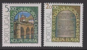 PORTUGAL SG1717/8 1978 19th CENTENARY OF CHAVES(AQUAE FLAVIAE) MNH