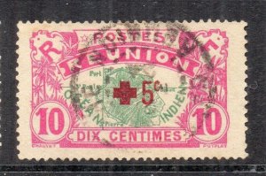 Reunion 1915-18 MAP TYPE Early Issue Fine Used 5c. Surcharged NW-230883