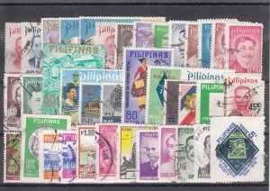 Philippines Sc 1136/1279 used. 1972-75 issues, 38 different, sound, F-VF group.