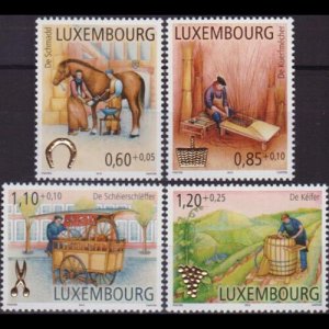 LUXEMBOURG 2011 - Scott# B471-4 Occupations Set of 4 NH