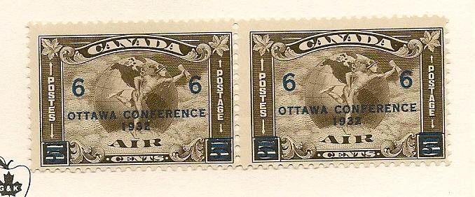 Canada #C4 MNH Airmail Horizontal Pair /