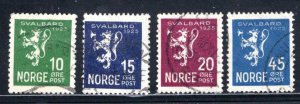 Norway #111-114  Used  F/VF    CV $31.00  ....   4570095