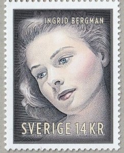 Sweden US joint issue 2015 Scott 2756 MNH cinema movie star Ingrid Bergman.