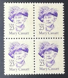 Scott # 2181 - U.S. Block Of 4 - Mary Cassatt - MNH - 1988