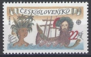 1992 Czechoslovakia 3114 Europa Cept / Ships with sails 3,00 €