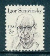 1845 2c Stravinsky Fine MNH Dry Gum