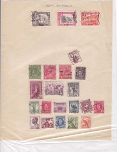 Aden & Australia Stamps on Album Page ref R 18962