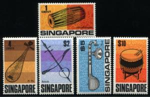 SINGAPORE 107-111 MINT NH MUSIC