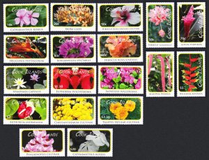 Cook Is. Flowers Definitives 18v 2010 MNH SC#1305-1322 SG#1548-1565