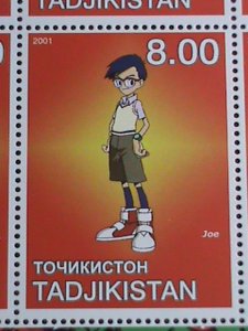 TAJIKISTAN STAMP:2001 RARE FAMOUS DIGIMON  STAMPS MNH FULL SHEET VERY FINE