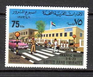 UNITED ARAB EMIRATES (U.A.E.) - SC# 28 TRAFFIC WEEK 1973 MNH