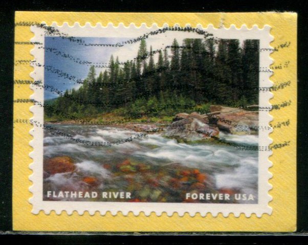 5381f US (55c) Wild & Scenic Rivers SA, used on paper