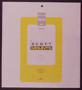 Scott/Prinz Pre-Cut Souvenir Sheets Small Panes Stamp Mounts 185x181 #1007 Black