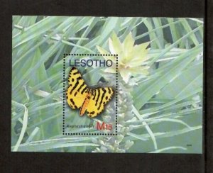 Lesotho 2007 - Butterflies Nature - Souvenir Stamp Sheet - Scott #1413 - MNH