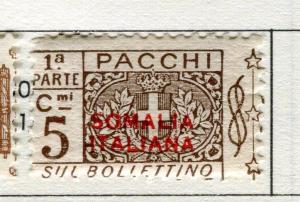 ITALIAN SOMALILAND;  1920s parcel post issue 5c. used value