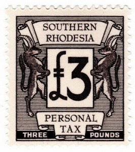 (I.B) Southern Rhodesia Revenue : Personal Tax £3