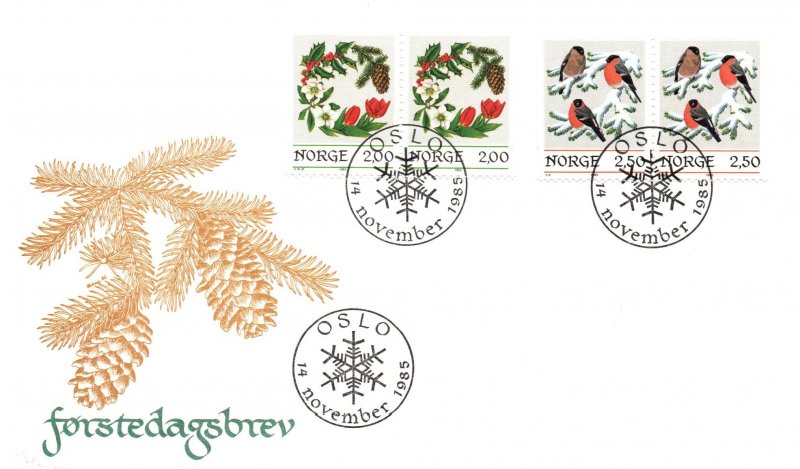 Norway 871-872 U/A FDC