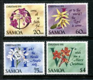 Samoa 793-796, MNH , 1991 Blumen x22682