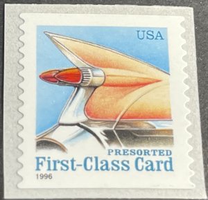 U.S.# 2910-MINT NEVER/HINGED--SINGLE--FIRST CLASS CARD--1996