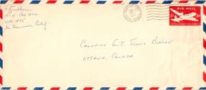 United States A.P.O.'s 6c DC-4 Skymaster Air Envelope 1957 Army-Air Force, Po...