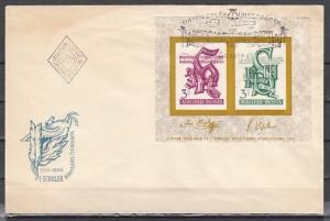 Hungary, Scott cat. 1260. Composer J. Haydn, IMPERF s/sheet. First day cover. ^