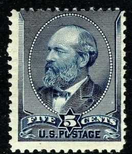 [MA]   US #216 ~ Mint-OG 1888 5c Garfield---Free Shipping!