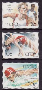 Malta 1992 MNH Stamps Scott 802-804 Sport Olympic Games