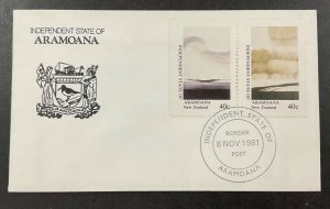 NEW ZEALAND - ARAMOANA ISLAND 1981 cover, landscapes