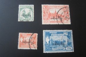 Burma 1954 Sc O72,73-5 FU