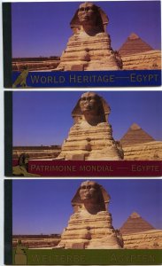 UNITED NATIONS Sc# NY 891 GE446 VI370 2005 World Heritage Egypt Souv Bklts MNH