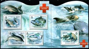 SOLOMON ISLANDS 2012 DOLPHINS MNH