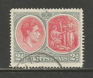 St. Kitts-Nevis   #82  used  (1941)  c.v. $1.40