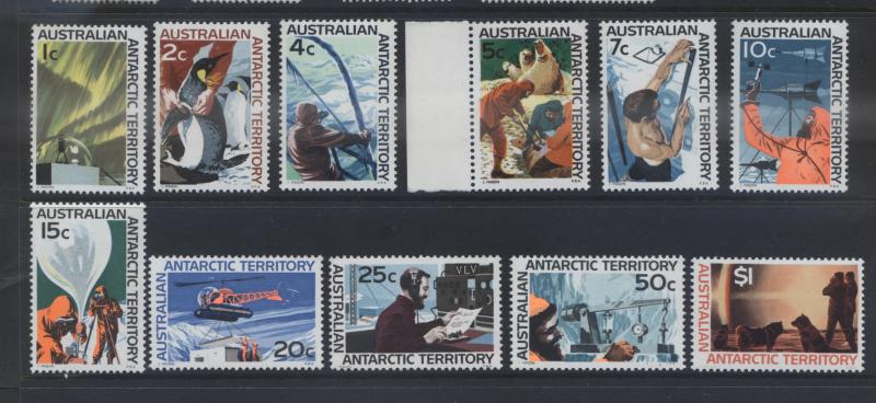 Australian Ant.Terr.- Scott L8-18- Definitive Set of 11 Stamps-1966-68 - MNH