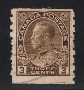 Canada Used Scott 129 Used KGV  coil stamp