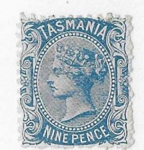 Tasmania Sc #70 9p blue OG VF