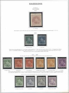 BARBADOS COLLECTION 1852-1999, nearly complete, Mint or unused, Scott $29,992.00