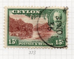 Ceylon 1935 GV Early Issue Fine Used 15c. NW-206741