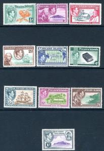 PITCAIRN ISLANDS-1940-51 Set to 2/6 Sg 1-8 MOUNTED MINT V19322