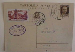 ITALY POSTER STAMP LOCAL COMUNE D1 PALAIA 1941 PISA