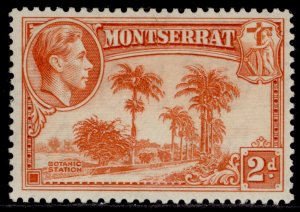 MONTSERRAT GVI SG104, 2d orange, M MINT. Cat £25. PERF 13