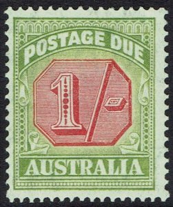 AUSTRALIA 1938 POSTAGE DUE 1/- TYPE D WMK C OF A MNH **