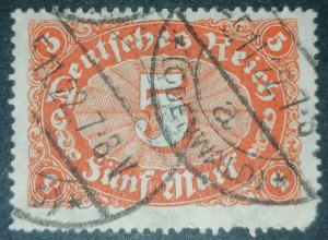 Germany Reichspost 5 Pf – Michel Watermark 2 (Lozenge) – See Scan