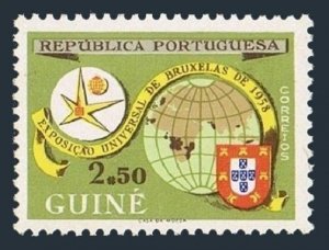 Portuguese Guinea 294 block/4, MNH. Michel 294. BRUSSELS-1958 EXPO. Globe, Arms.