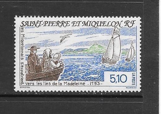 ST PIERRE & MIQUELON #591  MOVE TO QUEBEC  MHR