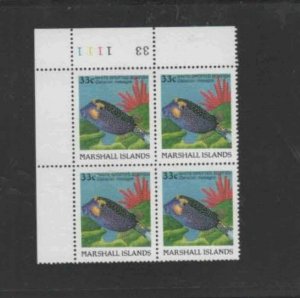 MARSHALL ISLANDS #175 1988 33c FISH MINT VF NH P/B4