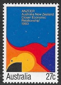 AUSTRALIA 1983 Australia New Zealand Economic Agreement Issue Sc 863 MNH