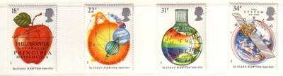 Great Britain Sc 1172-5 1987 Newton stamps mint NH