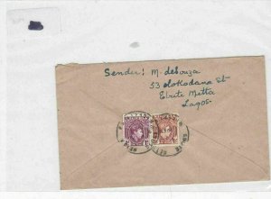 Nigeria 1948 stamps cover Ref 8704