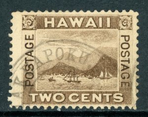 USA 1894 Hawaii 2¢ Brown Honolulu Scott #75 Nice Cancel M510