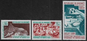 Dahomey #235-6, C57 MNH Set -  EXPO '67 Stamp Show